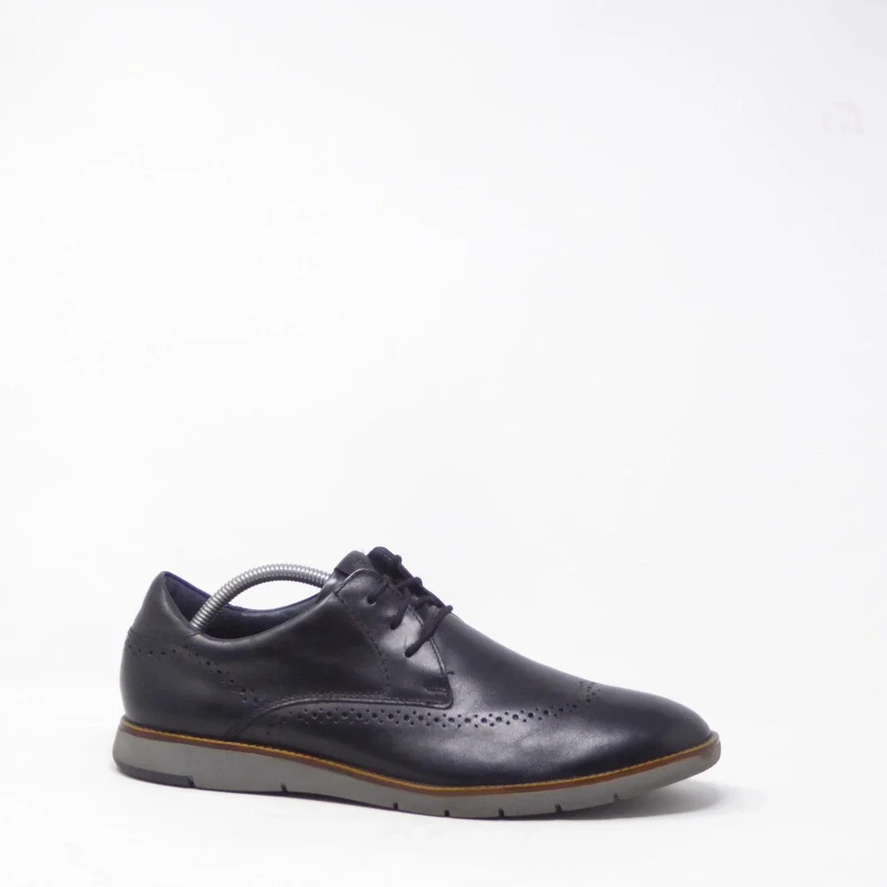Josef Seibel Mens Tyler 33 Oxford Shoes Navy Blue Leather Wingtip 43 / 9.5-10